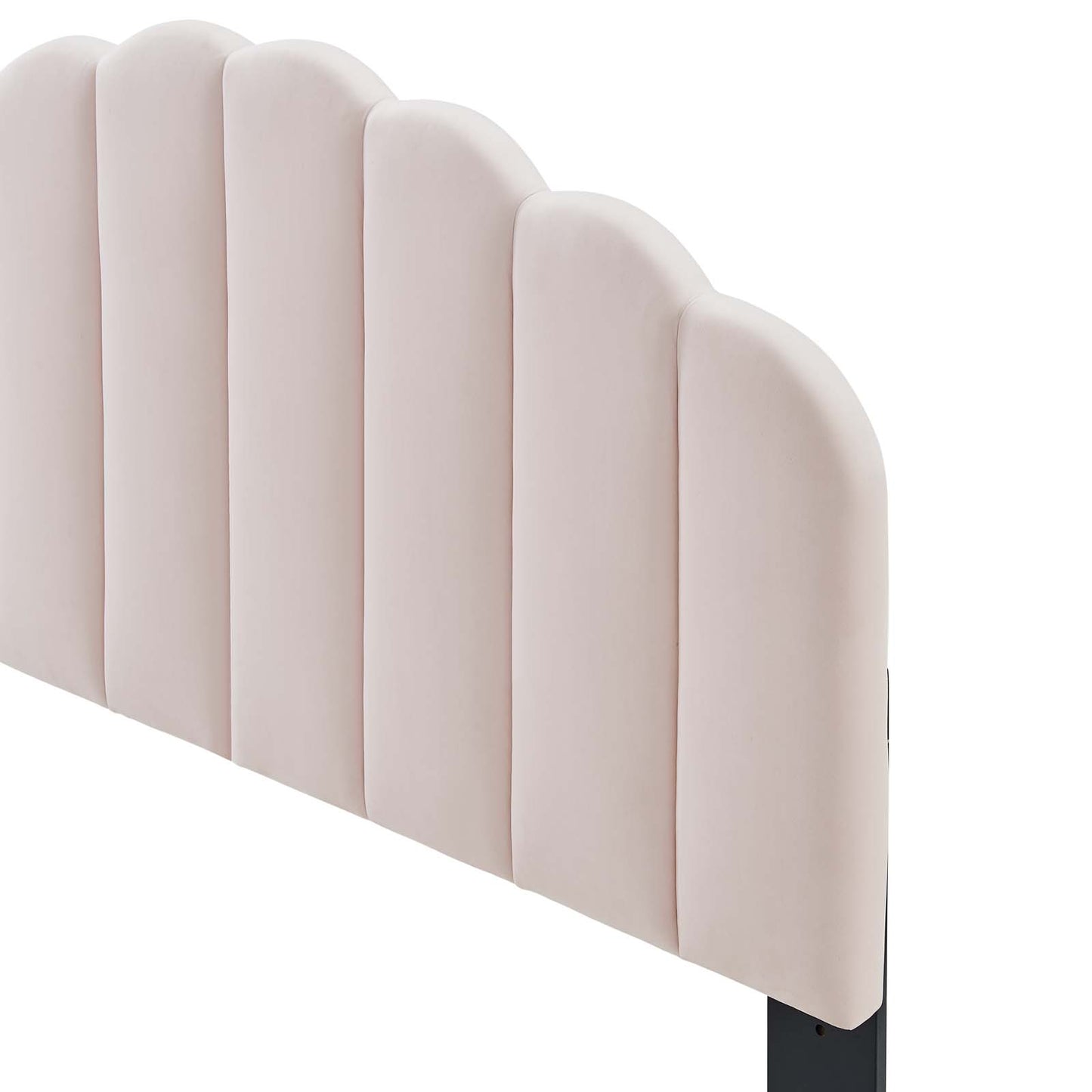 Veronique King/California King Performance Velvet Headboard, Velvet, Pink, 21536