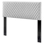 Angela Twin Performance Velvet Headboard, Velvet, Light Grey Gray, 21541