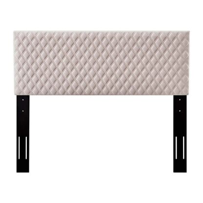 Angela Twin Performance Velvet Headboard, Velvet, Pink, 21544