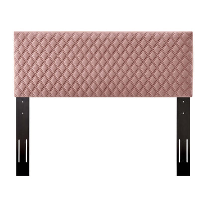 Angela Full/Queen Performance Velvet Headboard, Velvet, Pink, 21548