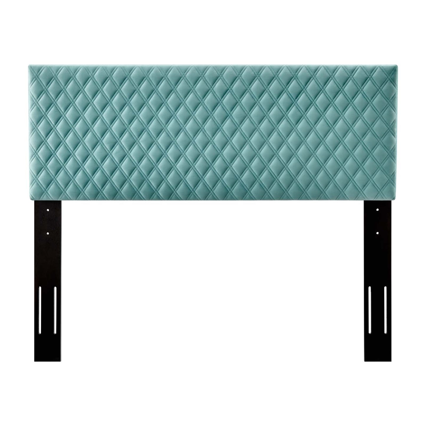 Angela Full/Queen Performance Velvet Headboard, Velvet, Blue, 21550