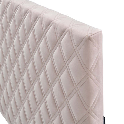 Angela Full/Queen Performance Velvet Headboard, Velvet, Pink, 21552