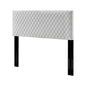 Angela Full/Queen Performance Velvet Headboard, Velvet, White, 21554
