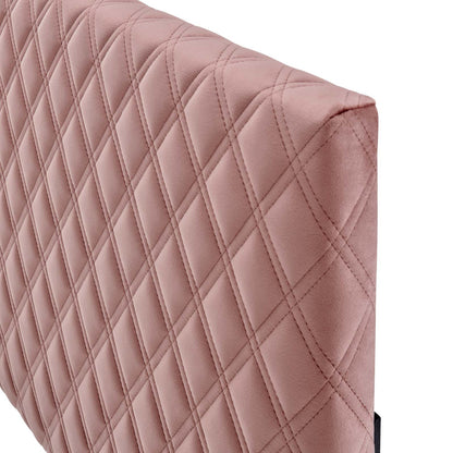 Angela King Performance Velvet Headboard, Velvet, Pink, 21556