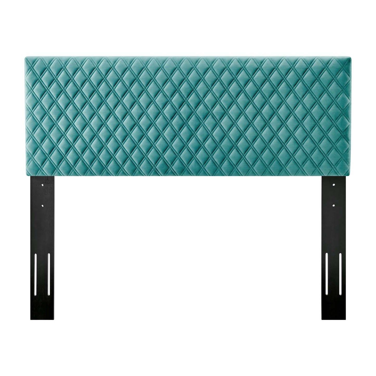 Angela King Performance Velvet Headboard, Velvet, Teal Blue, 21561