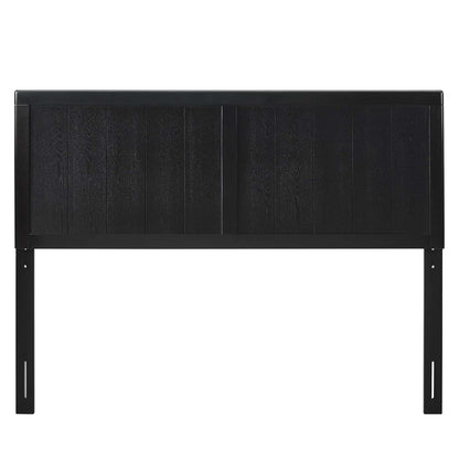 Robbie Full Wood Headboard, Wood, Black, 21578
