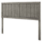 Robbie King Wood Headboard, Wood, Grey Gray, 21585
