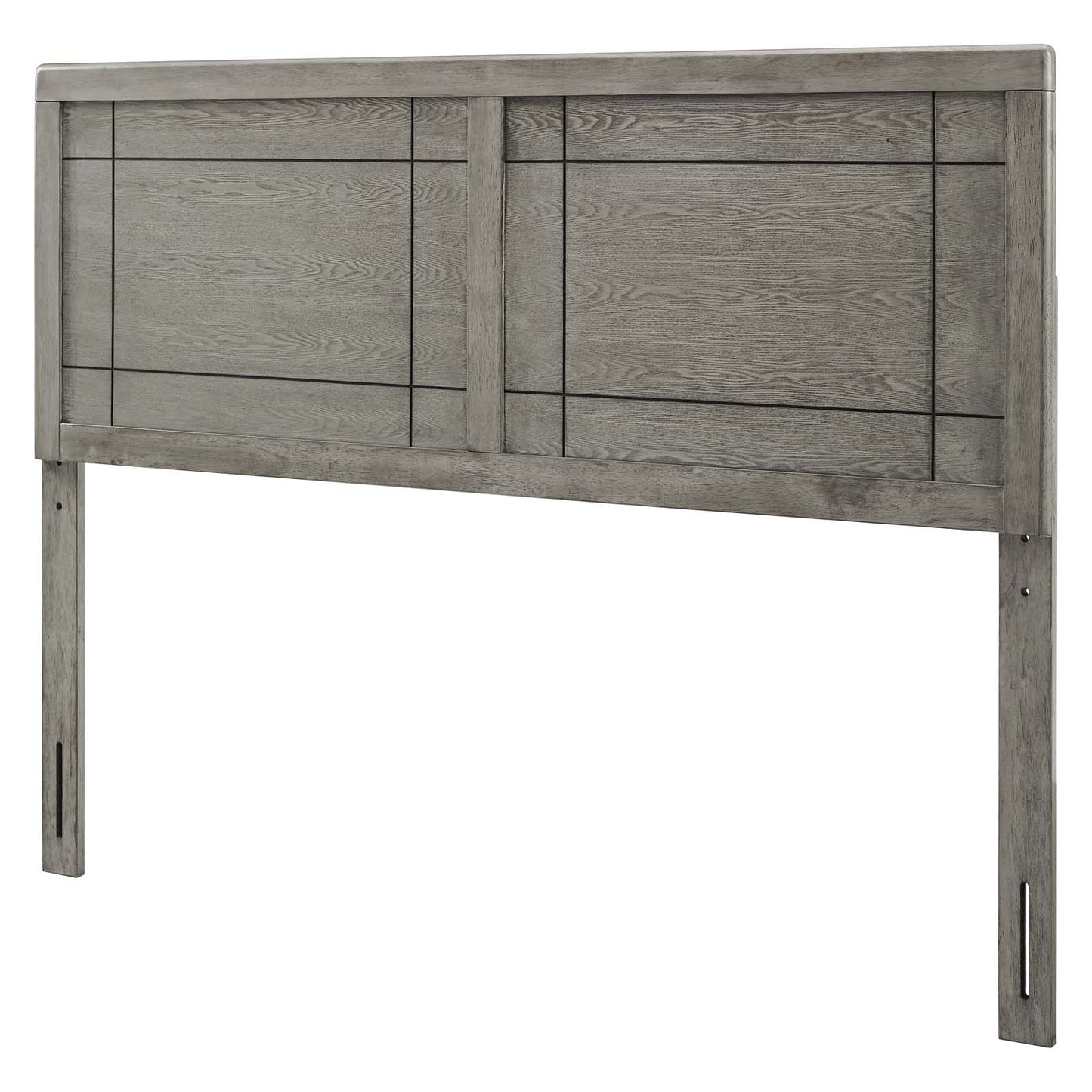 Archie Queen Wood Headboard, Wood, Grey Gray, 21594