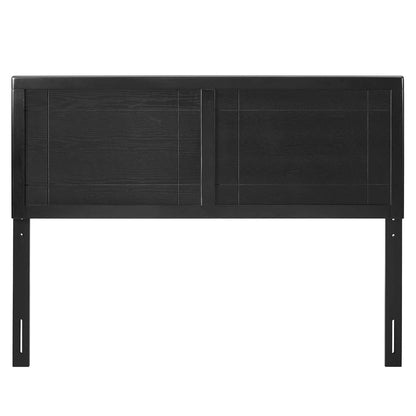 Archie King Wood Headboard, Wood, Black, 21596