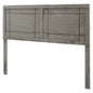 Archie King Wood Headboard, Wood, Grey Gray, 21597