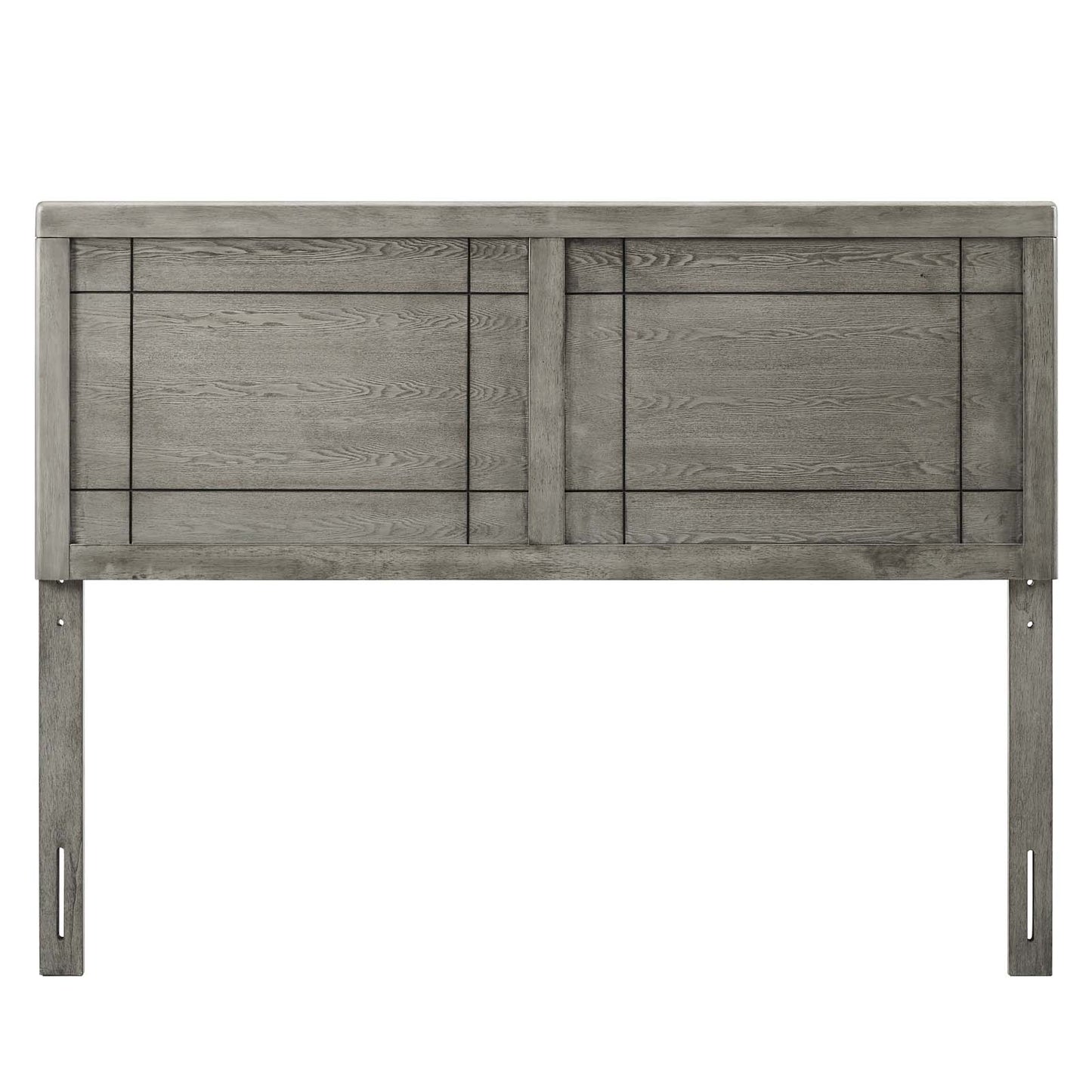 Archie King Wood Headboard, Wood, Grey Gray, 21597