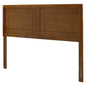 Archie King Wood Headboard, Wood, Brown Walnut, 21598