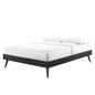 Margo Full Wood Platform Bed Frame, Wood, Black, 21626