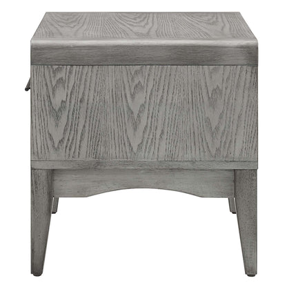 Georgia Wood 	Nightstand, Wood, Grey Gray, 21664