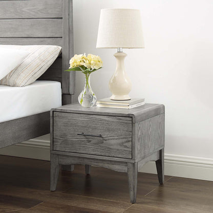 Georgia Wood 	Nightstand, Wood, Grey Gray, 21664