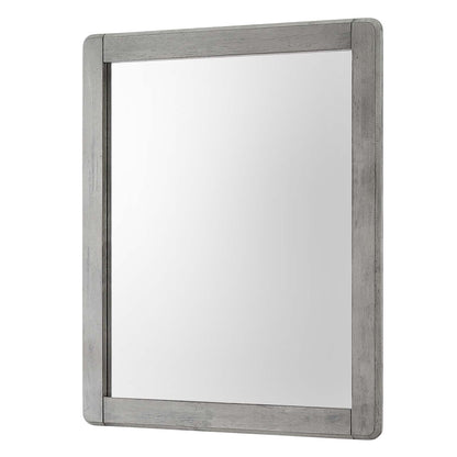 Georgia Wood Mirror, Wood, Grey Gray, 21666