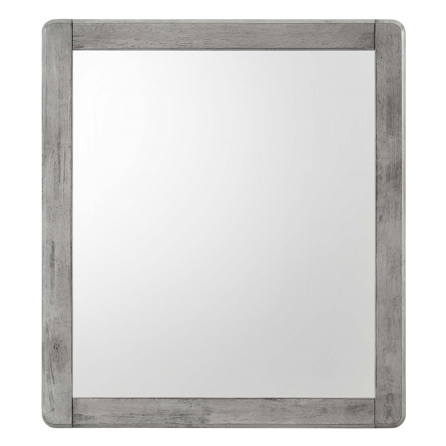 Georgia Wood Mirror, Wood, Grey Gray, 21666