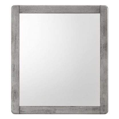 Georgia Wood Mirror, Wood, Grey Gray, 21666