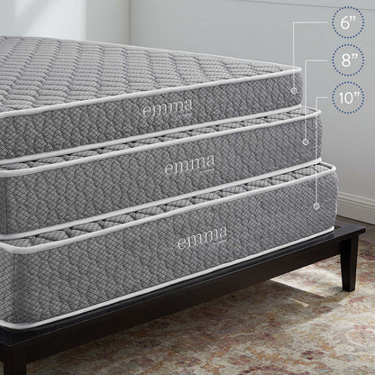 Emma 10" Queen Mattress, Gray, 21693