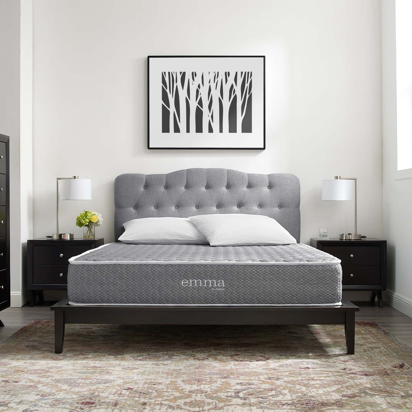 Emma 10" Queen Mattress, Gray, 21693