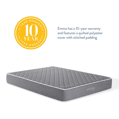 Emma 10" King Mattress, Gray, 21694