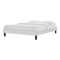 Reign Twin Performance Velvet Platform Bed Frame, Velvet, Light Grey Gray, 21697