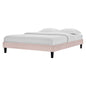 Reign Full Performance Velvet Platform Bed Frame, Velvet, Pink, 21708
