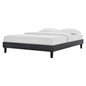 Reign King Performance Velvet Platform Bed Frame, Velvet, Dark Grey Gray, 21719
