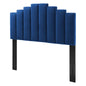 Noelle Performance Velvet Twin Headboard, Velvet, Blue Navy, 21771