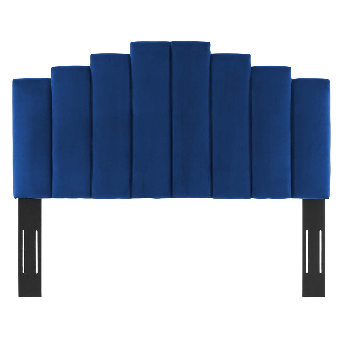 Noelle Performance Velvet Twin Headboard, Velvet, Blue Navy, 21771