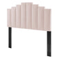 Noelle Performance Velvet King/California King Headboard, Velvet, Pink, 21788