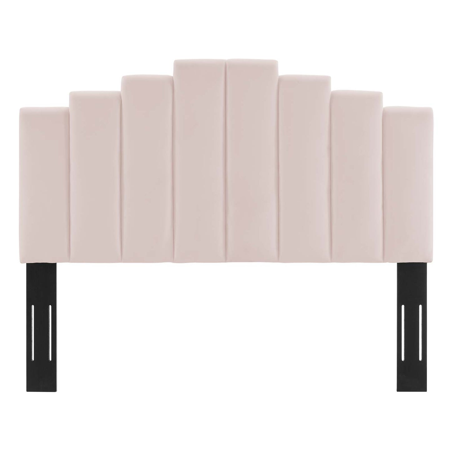 Noelle Performance Velvet King/California King Headboard, Velvet, Pink, 21788