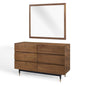 Caima 2 Piece Bedroom Set, Wood, Brown Walnut, 21804