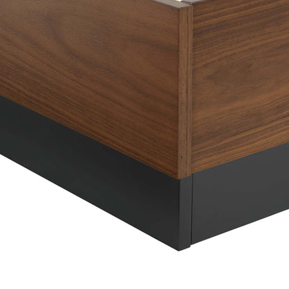 Caima 3 Piece Queen Bedroom Set, Wood, Brown Walnut, 21806