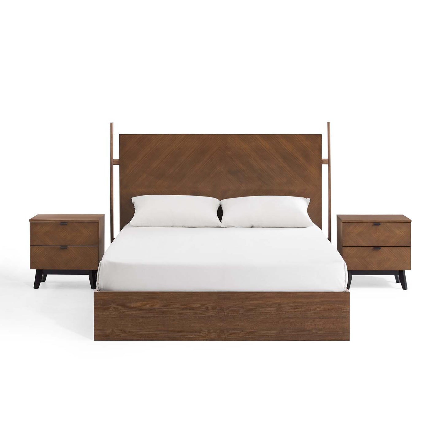 Kali 3-Piece Bedroom Set, Wood, Brown Walnut, 21807