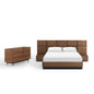 Caima 4-Piece Bedroom Set, Wood, Brown Walnut, 21809