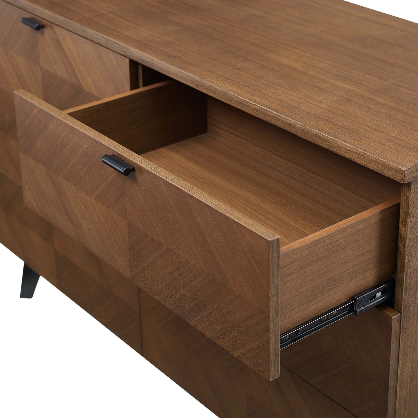 Kali 4-Piece Bedroom Set, Wood, Brown Walnut, 21811