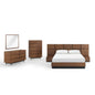 Caima 6-Piece Bedroom Set, Wood, Brown Walnut, 21812