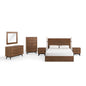 Kali 6-Piece Bedroom Set, Wood, Brown Walnut, 21814