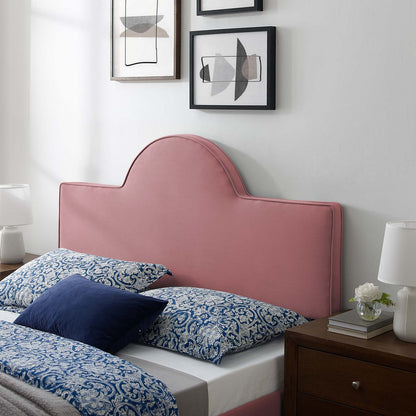 Dawn Full/Queen Performance Velvet Headboard, Velvet, Pink, 21824