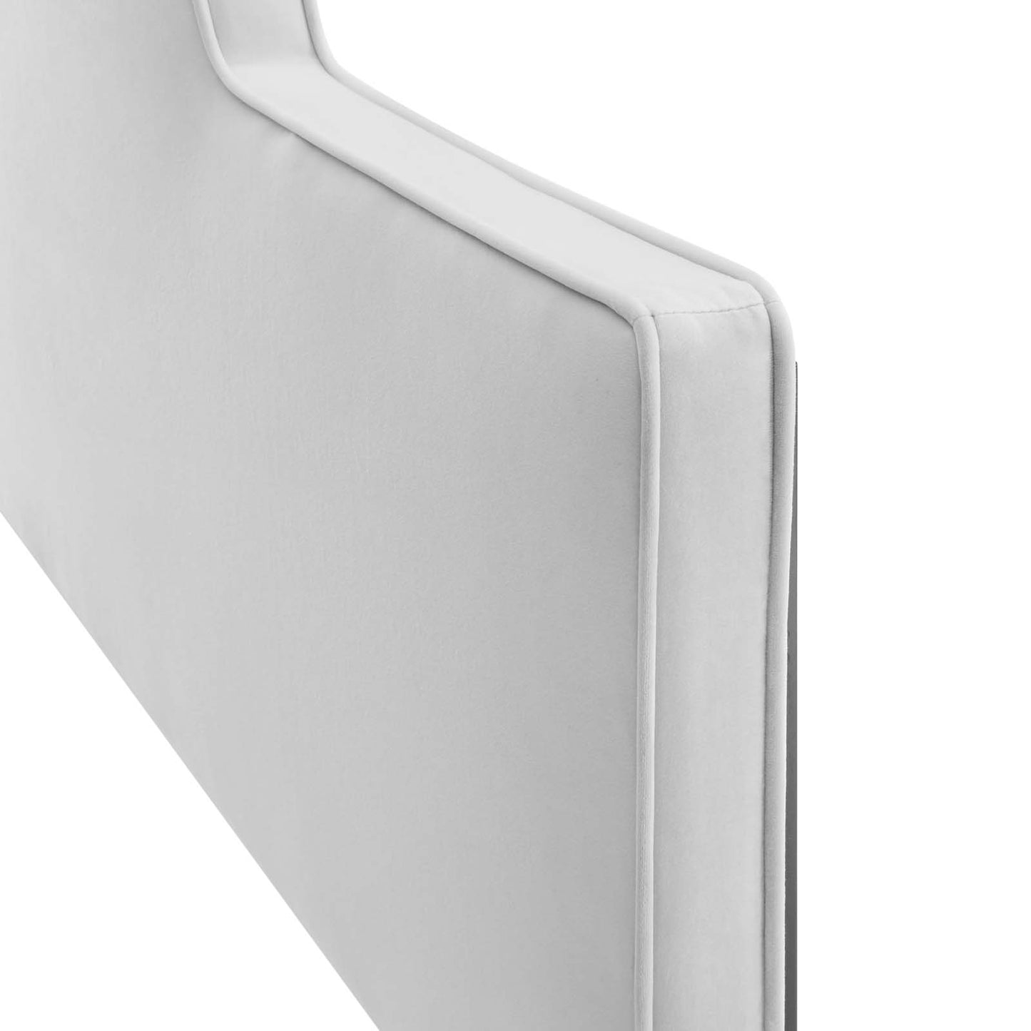 Dawn Full/Queen Performance Velvet Headboard, Velvet, Light Grey Gray, 21825