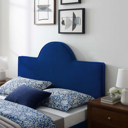 Dawn Full/Queen Performance Velvet Headboard, Velvet, Blue Navy, 21827