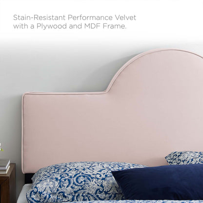 Dawn Full/Queen Performance Velvet Headboard, Velvet, Pink, 21828