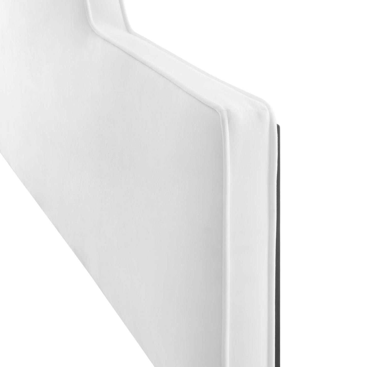 Dawn Full/Queen Performance Velvet Headboard, Velvet, White, 21830
