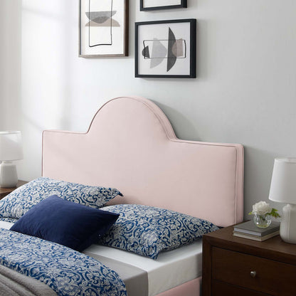 Dawn King/California King Performance Velvet Headboard, Velvet, Pink, 21836