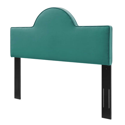 Dawn King/California King Performance Velvet Headboard, Velvet, Teal Blue, 21837