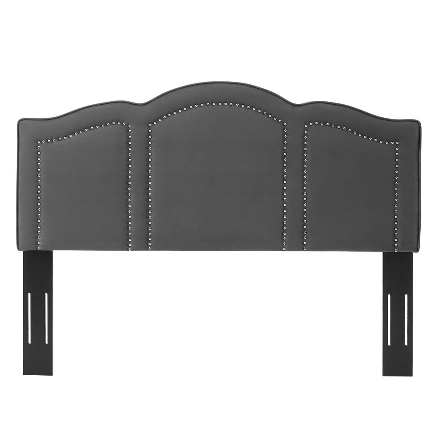 Cecilia Twin Performance Velvet Headboard, Velvet, Dark Grey Gray, 21863