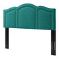 Cecilia Twin Performance Velvet Headboard, Velvet, Teal Blue, 21869