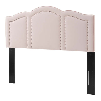 Cecilia King/California King Performance Velvet Headboard, Velvet, Pink, 21884