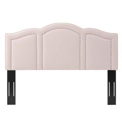 Cecilia King/California King Performance Velvet Headboard, Velvet, Pink, 21884
